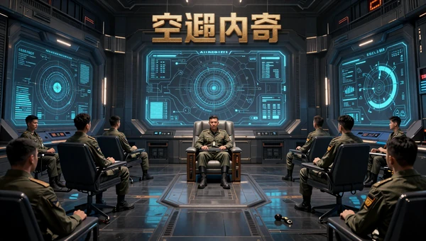 Tactical Command Systems collection: Military commanders in a war room with holographic tactical maps